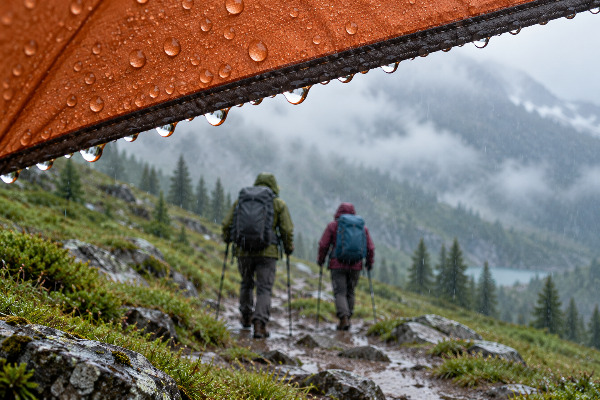 Cómo acampar con lluvia sin mojarte paso a paso