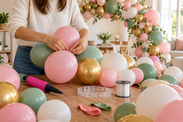 Cómo hacer decoración con globos para fiestas