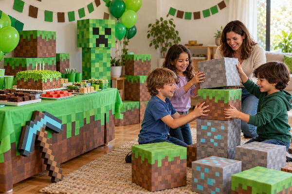 Cómo hacer una fiesta de Minecraft en casa