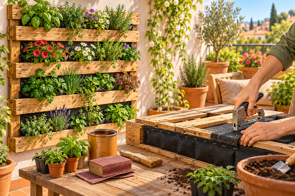 Cómo hacer un jardín vertical con palets